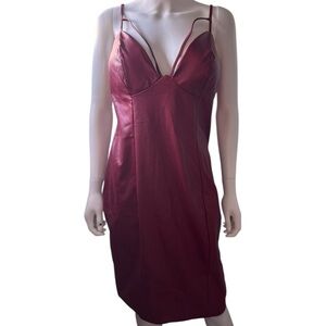 Fashion Nova Faux Leather Dress (Defects)